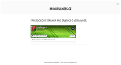 Desktop Screenshot of mindfulness.cz