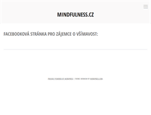 Tablet Screenshot of mindfulness.cz
